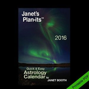 Janet's Plan-its Astrology Calendar